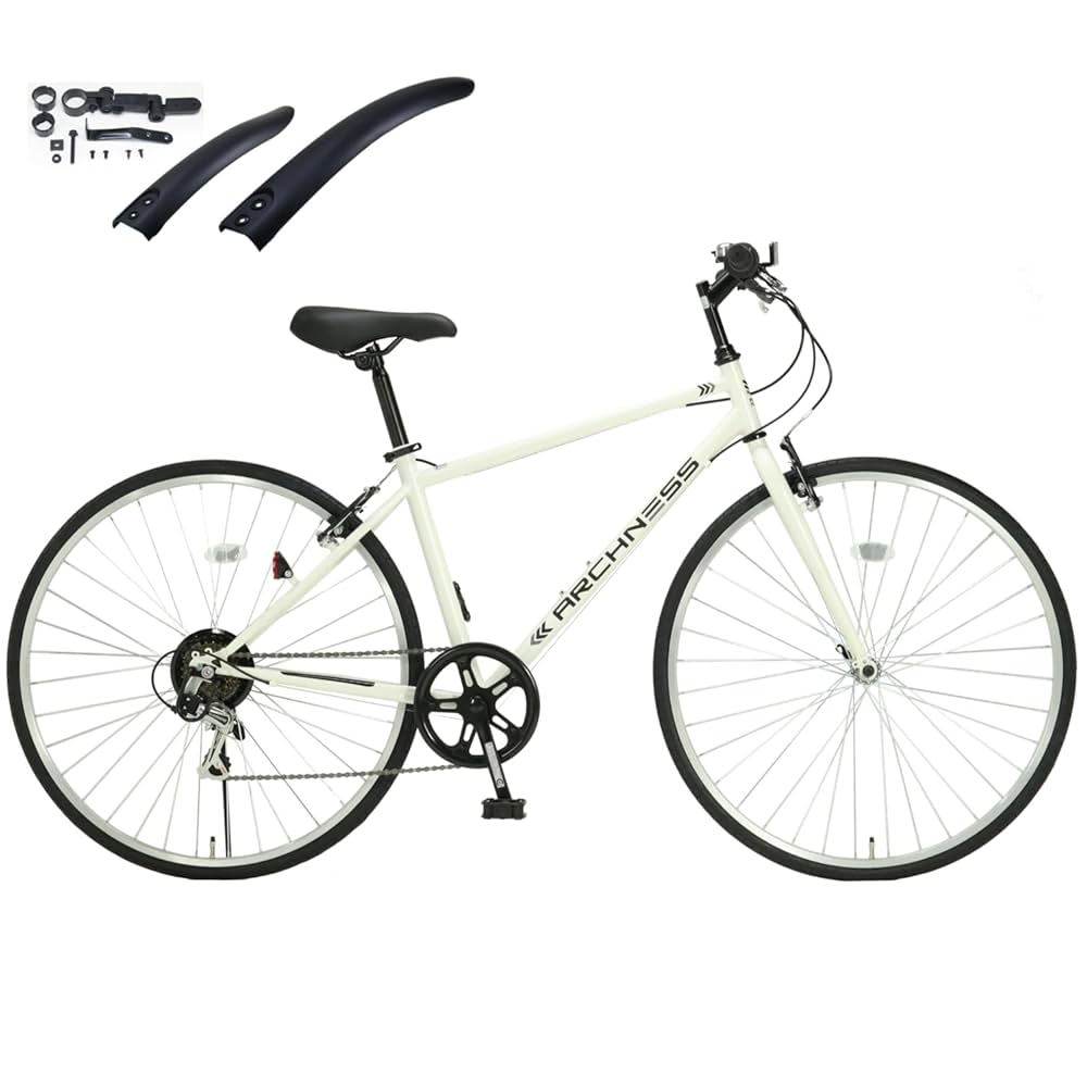 クロスバイク700C ホワイト CRB7006V Amazon | ARCHNESS クロスバイク 700c 自転車 シマノ6段変速